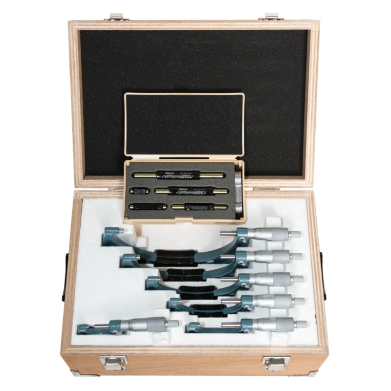 Mitutoyo Imperial Analogue Outside Micrometer Set 0-6 103-904-10
