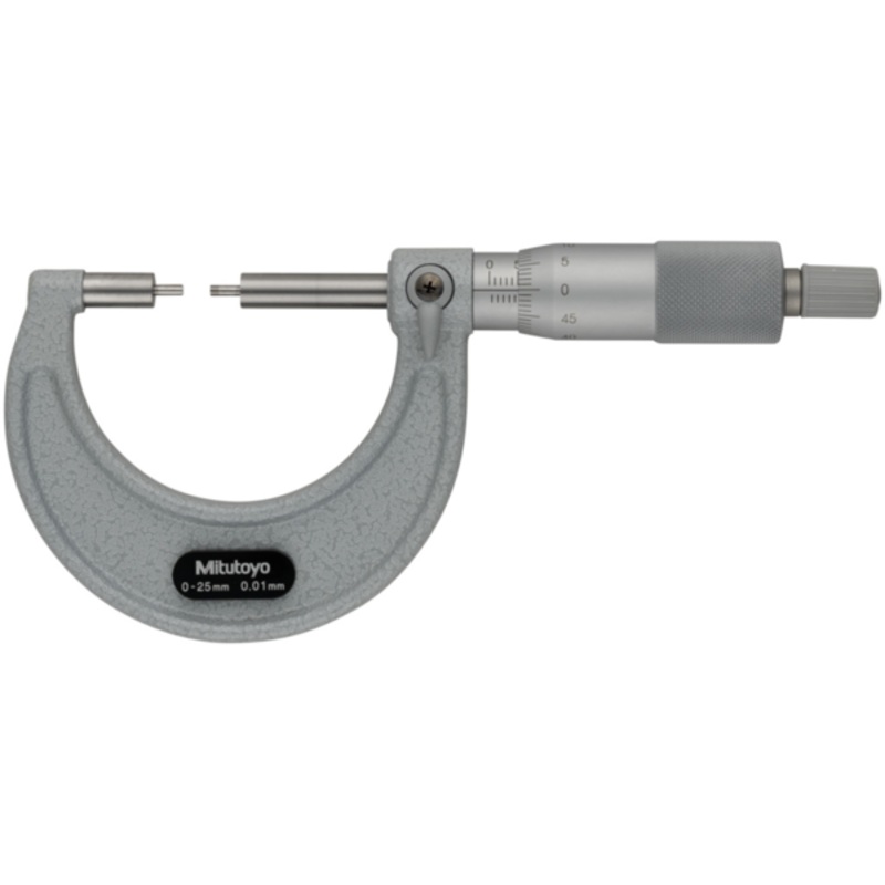 Spline Micrometer 0-25mm, 2mm Measuring Face 111-215