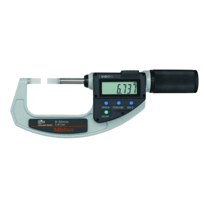 Mitutoyo Absolute Digital Blade Micrometer QuickMike IP65 0-30mm 422-411-20