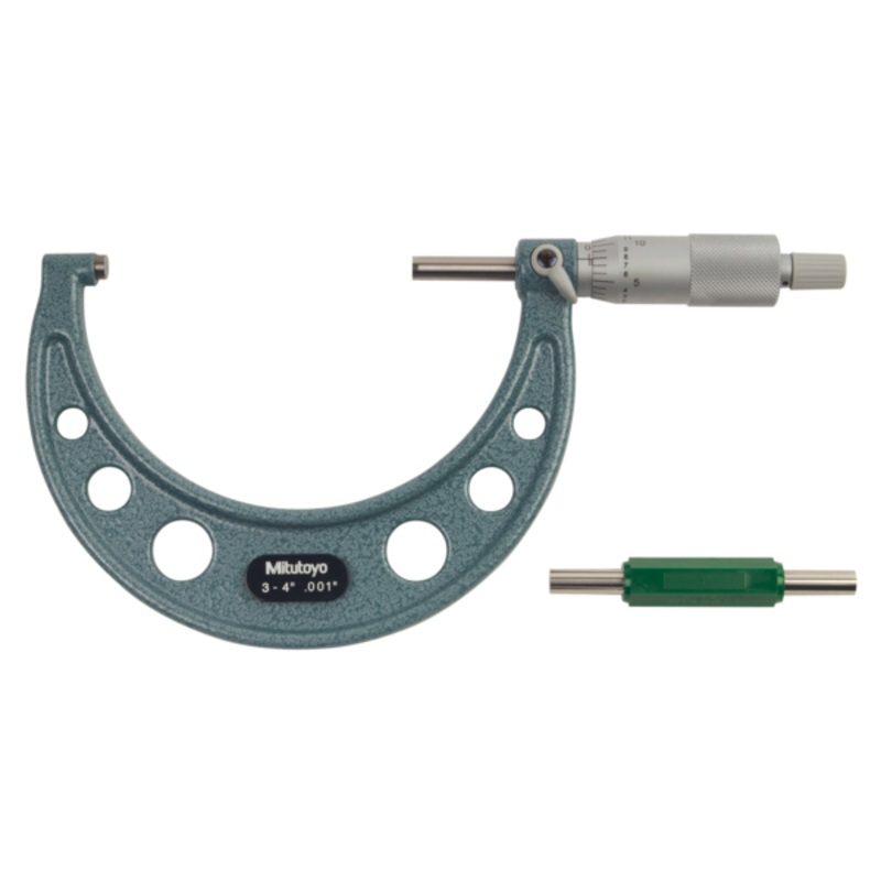 Mitutoyo Imperial Analogue Outside Micrometer 3-4, Ratchet Stop  103-180