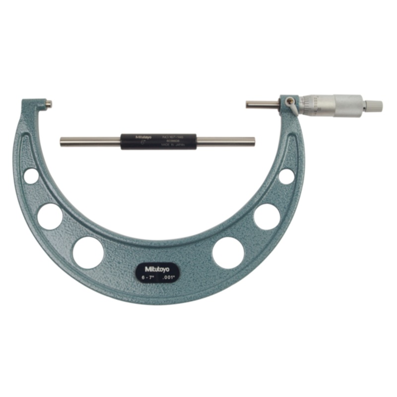 Mitutoyo Imperial Analogue Outside Micrometer 6-7, Ratchet Stop  103-183