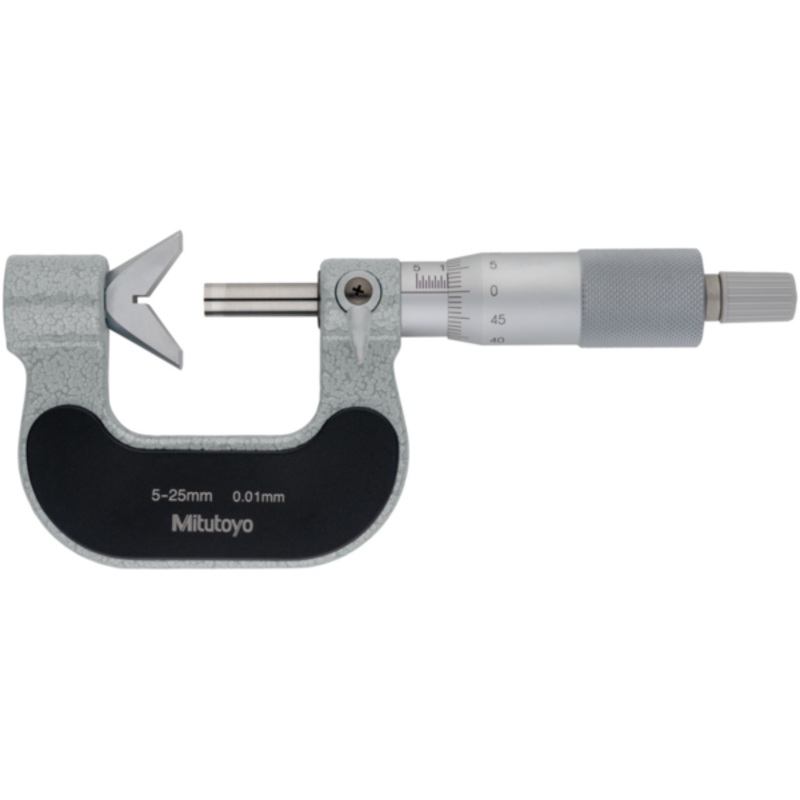 Mitutoyo 5 Flute V-Anvil Micrometer 5-25mm 114-165