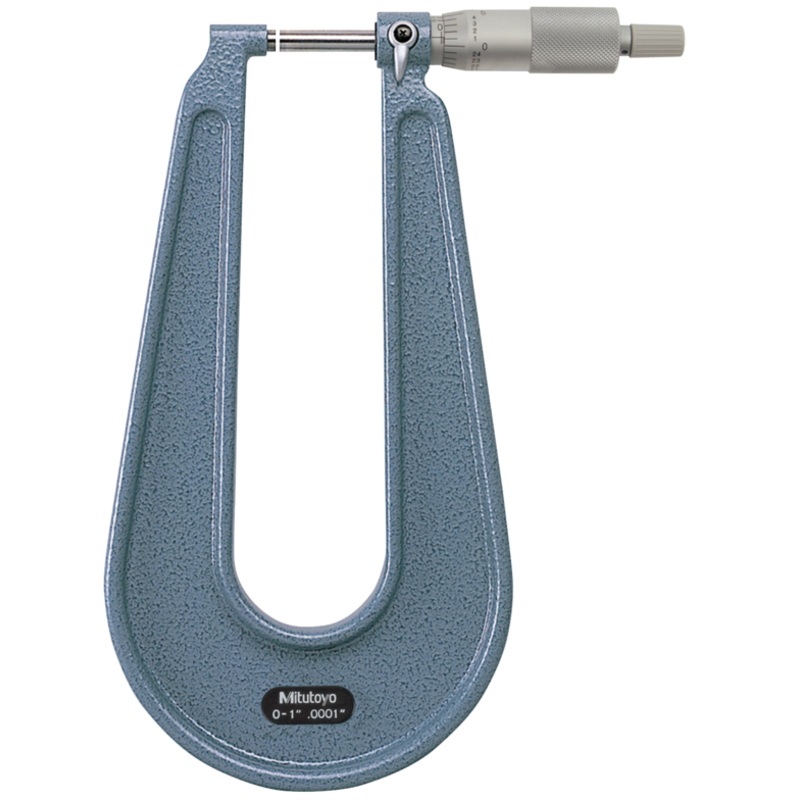 Sheet Metal Micrometer 0-25mm, 50mm Throat 119-129