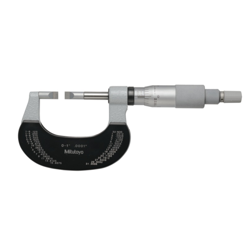 Mitutoyo Blade Micrometer, Carbide-Tipped Blade 1, 0,4mm Blade 122-151-10
