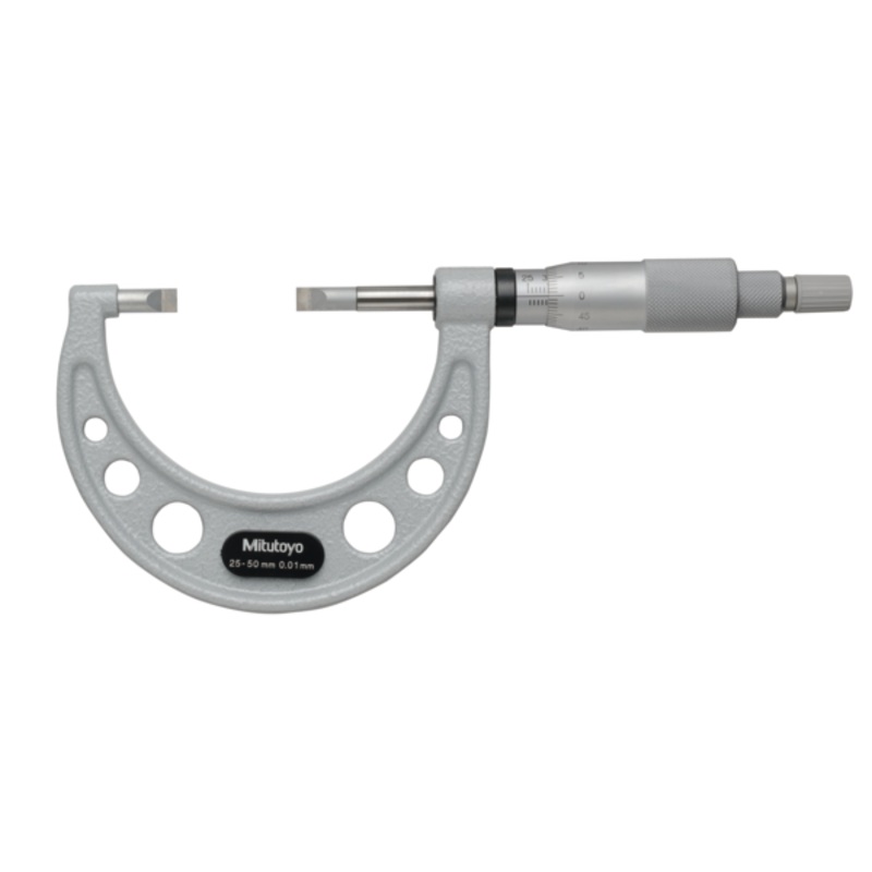 Mitutoyo Blade Micrometer, Carbide-Tipped Blade 25-50mm, 0,4mm Blade 122-142-10