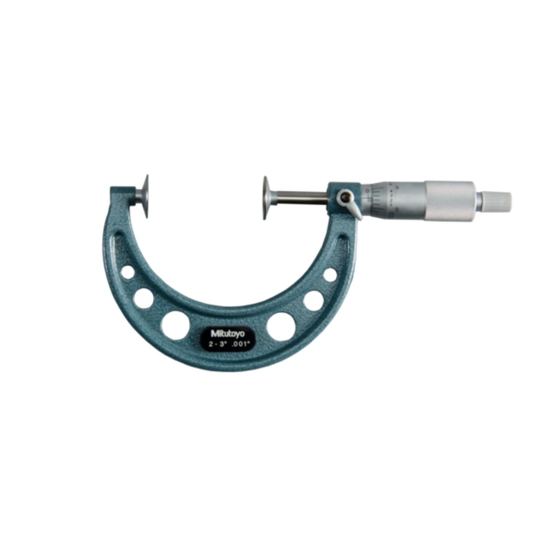 Mitutoyo Disc Micrometer, Hardened Steel Disks 2-3, Disk=20mm 123-127