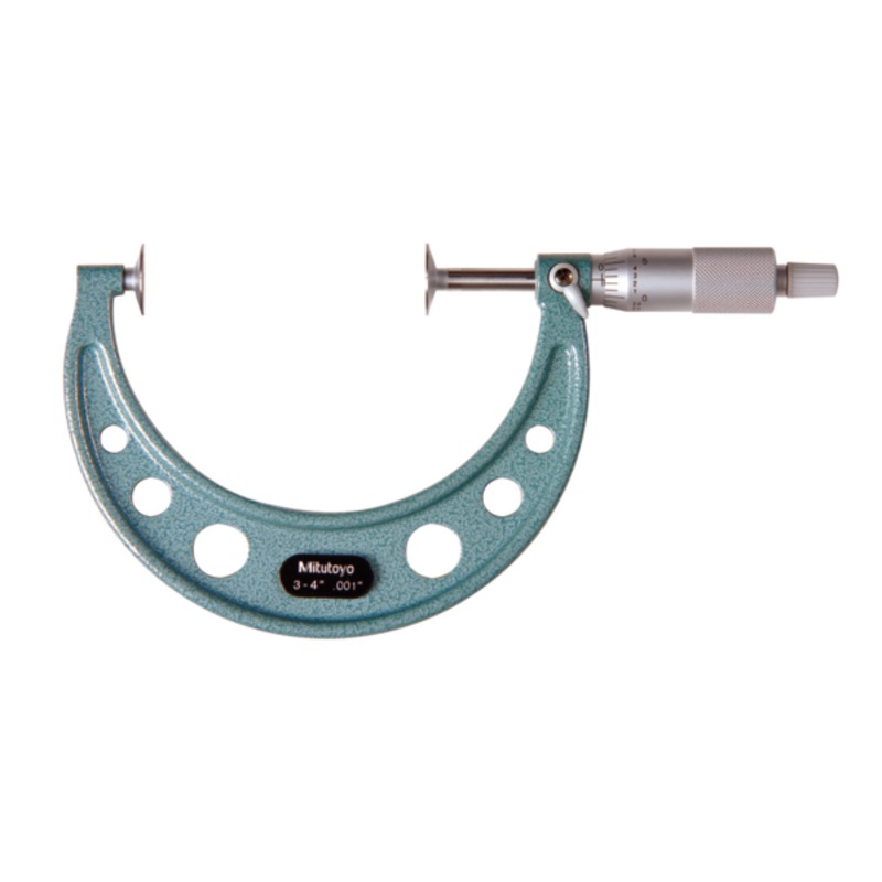 Mitutoyo Disc Micrometer, Hardened Steel Disks 3-4, Disk=20mm 123-128