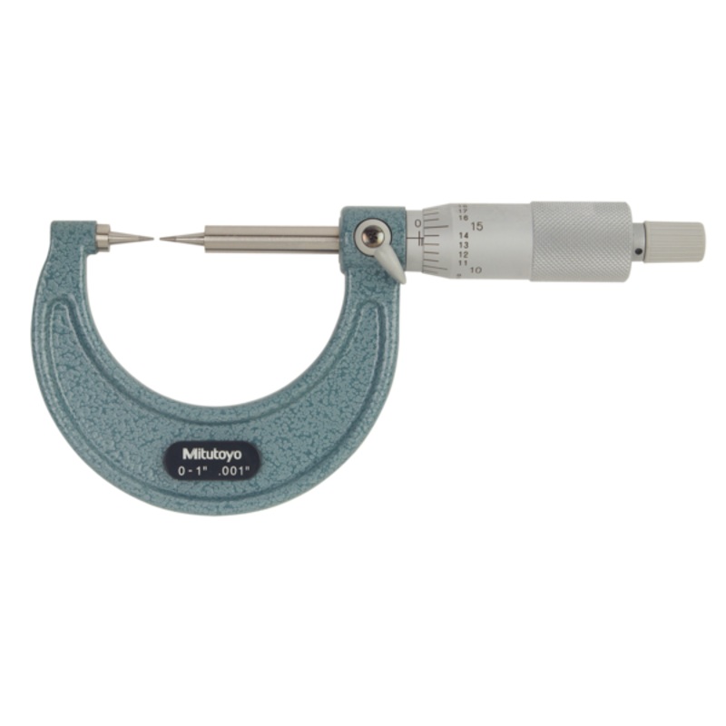 Point Micrometer with Carbide Tip 0-1, 15 Tip 112-189
