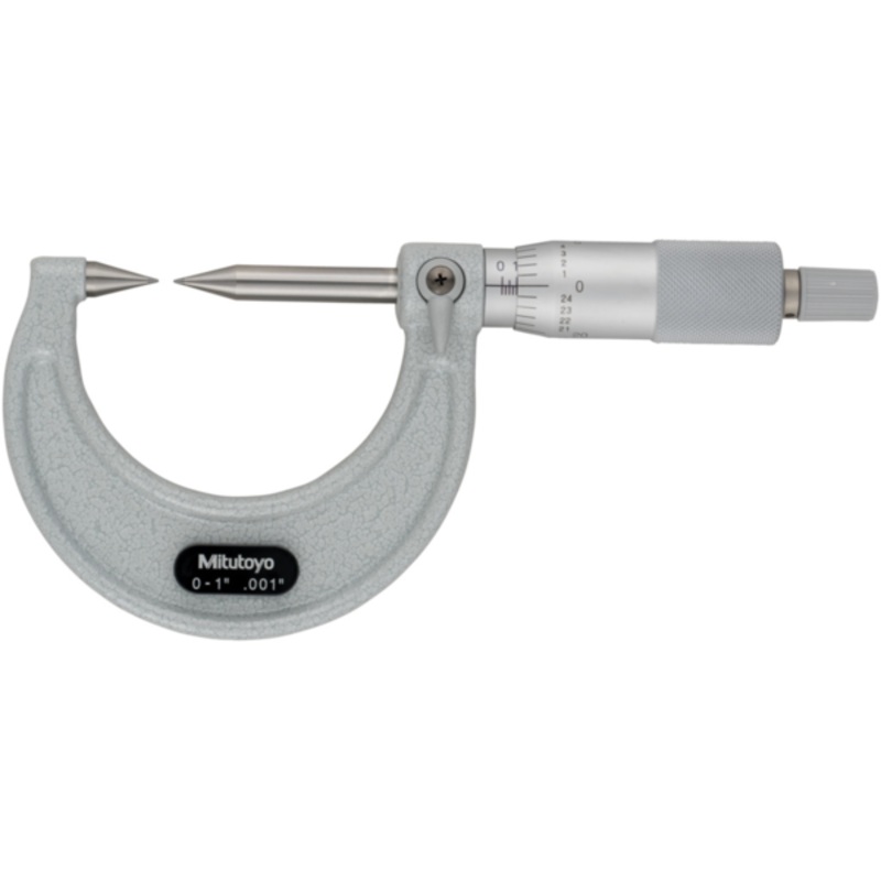 Point Micrometer with Carbide Tip 0-1, 30 Tip 112-237