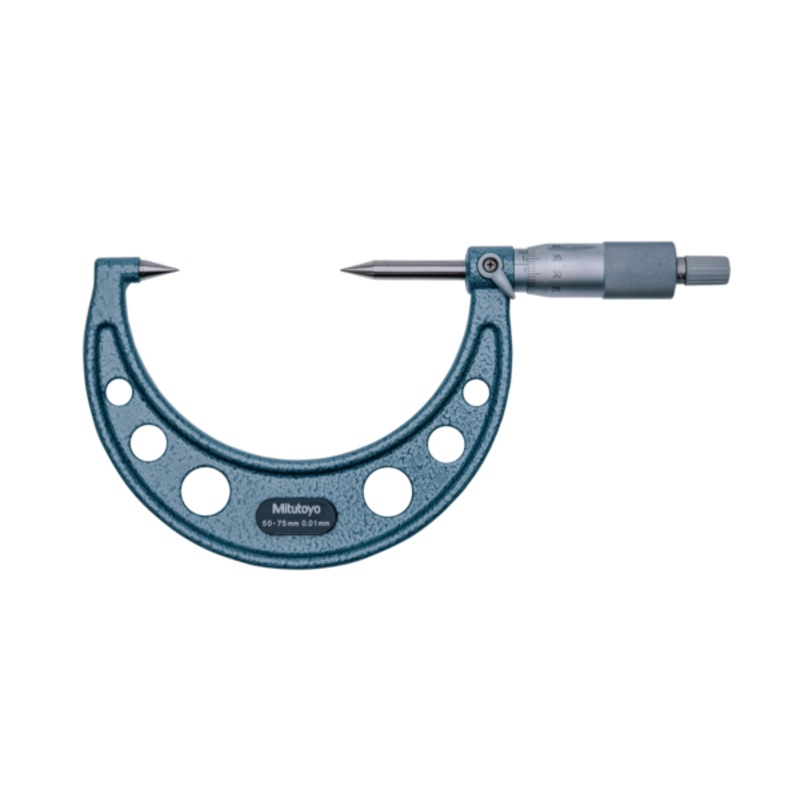 Point Micrometer with Carbide Tip 50-75mm, 30 Tip 112-215