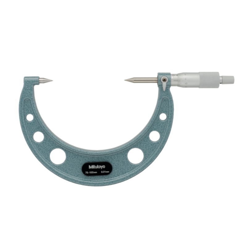 Point Micrometer with Carbide Tip 75-100mm, 30 Tip 112-216
