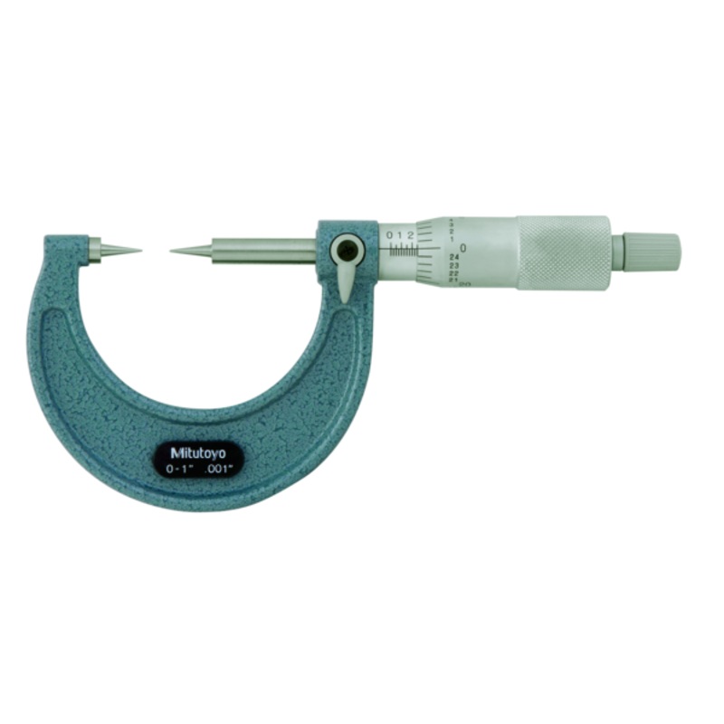 Point Micrometer with Hardened Tip 0-1, 15 Tip 112-177