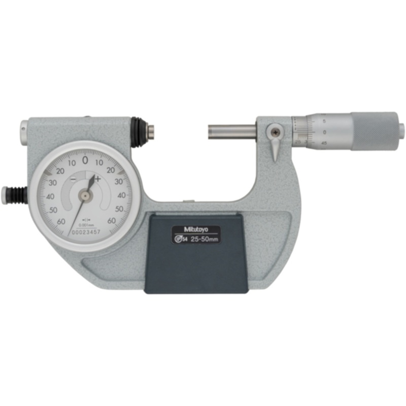 Mitutoyo Indicating Micrometer with Buttonon left side 25-50mm 510-122