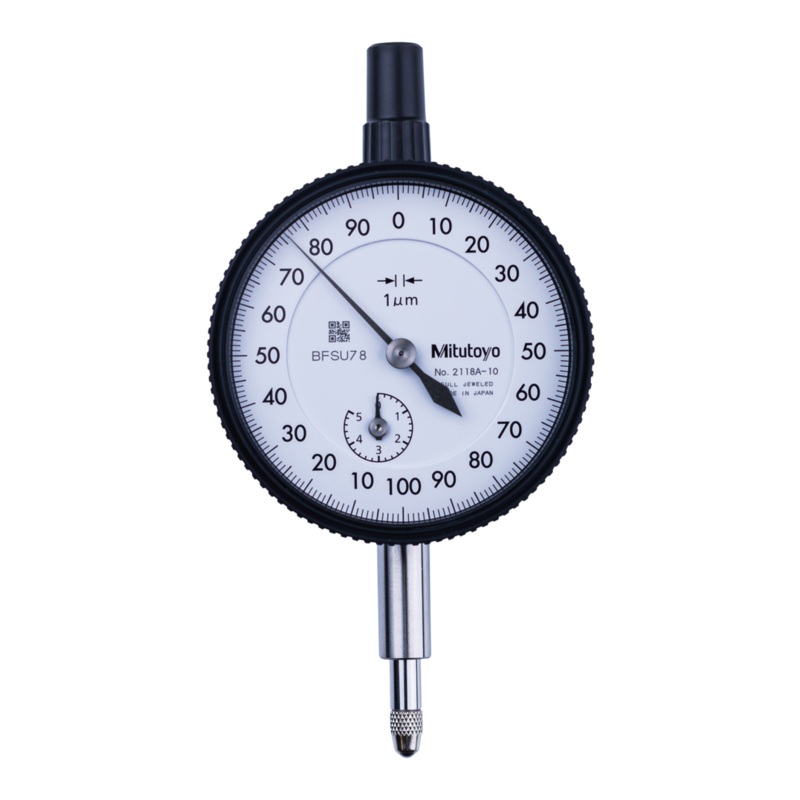 Dial Gauge, Lug Back, ISO Type Jewelled Bearing, 5mm, 0,001mm 2118A-10