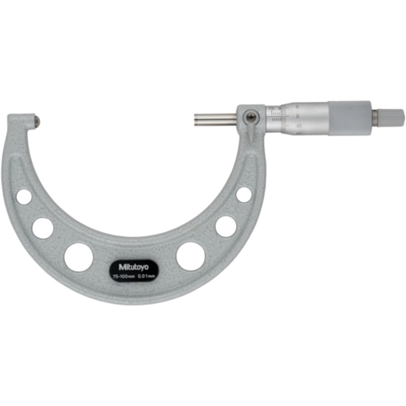 Tube Micrometer, Spherical Anvil 75-100mm 115-118