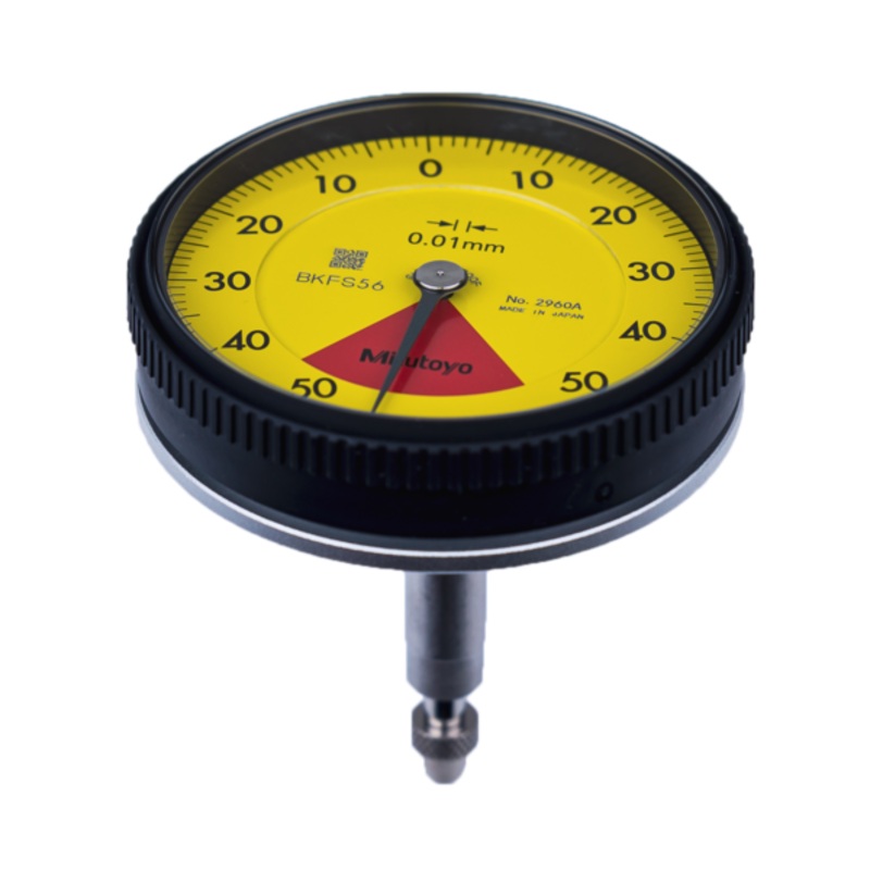 Dial Gauge, ISO Type Back Plunger Design, One Revolution, Shockproof, 1mm, 0,01mm 2960A