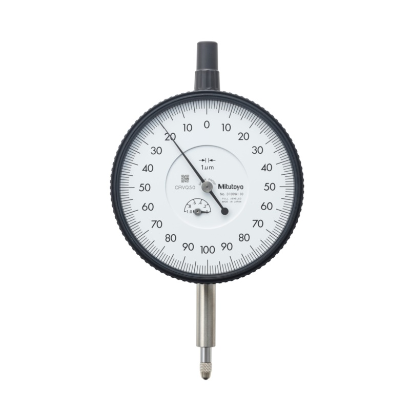 Dial Gauge, Lug Back, ISO Type Jewelled Bearing, Shockproof, 1mm, 0,001mm 3109A-10