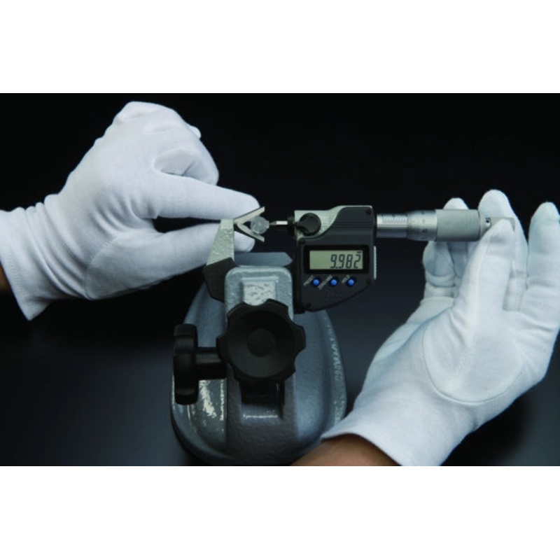 Mitutoyo Digital 3 Flute V-Anvil Micrometer 10-25mm, with Groove 314-252-30