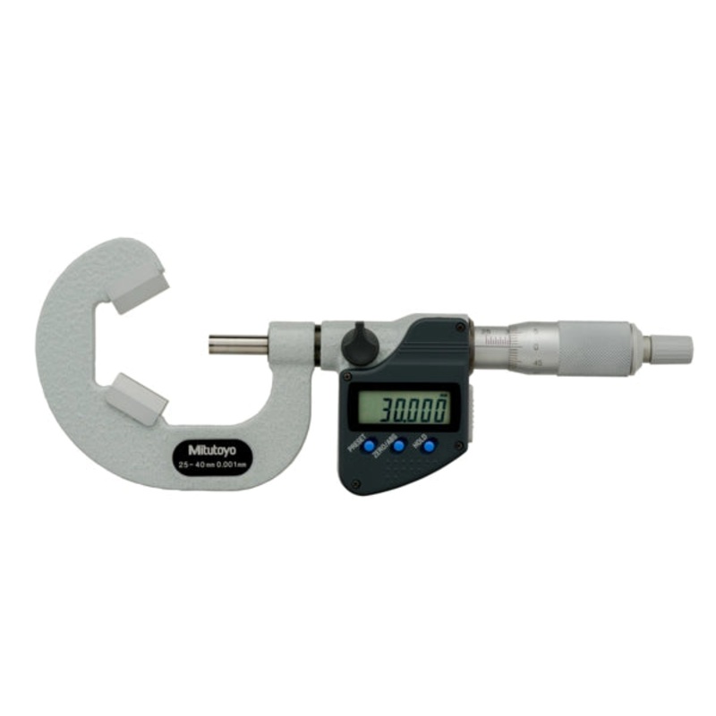 Mitutoyo Digital 3 Flute V-Anvil Micrometer 25-40mm 314-253-30