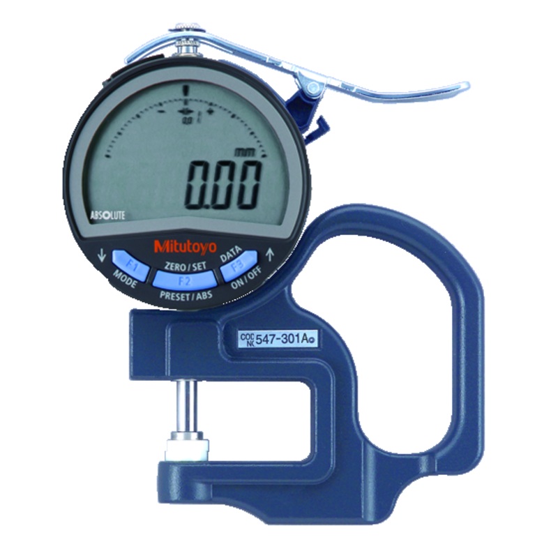 Digital Thickness Gauge, Flat Type 0-10mm, 0,01mm 547-301A