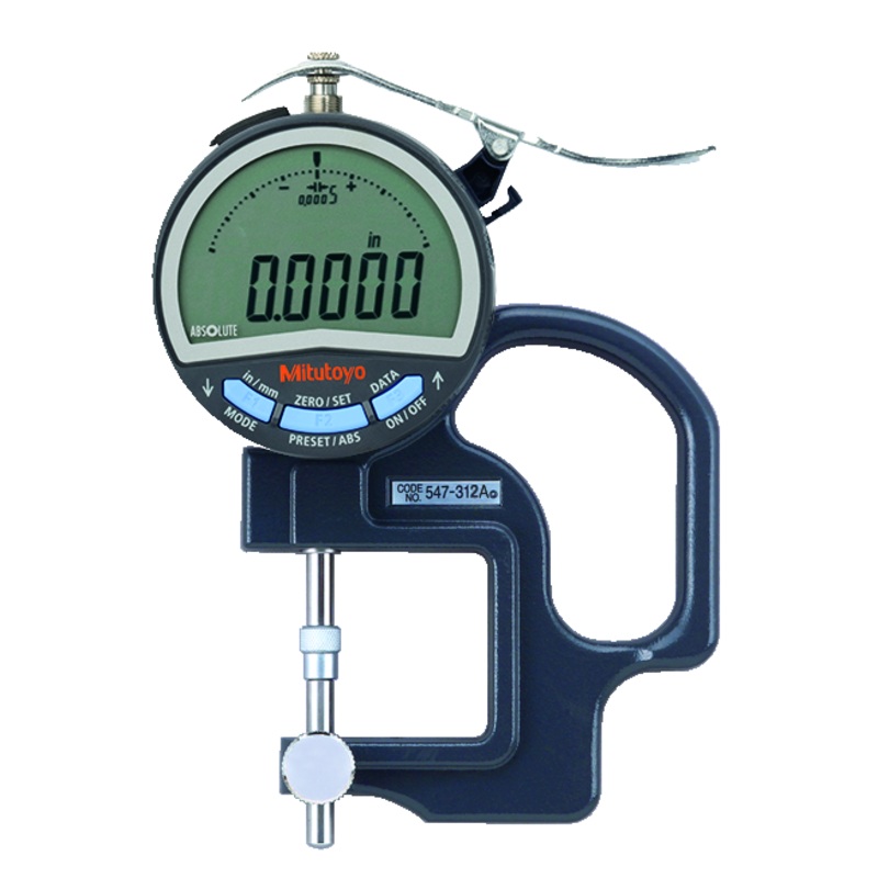 Digital Thickness Gauge, Lens Thickness Inch/Metric, 0-0,4, 0,0005 547-312A