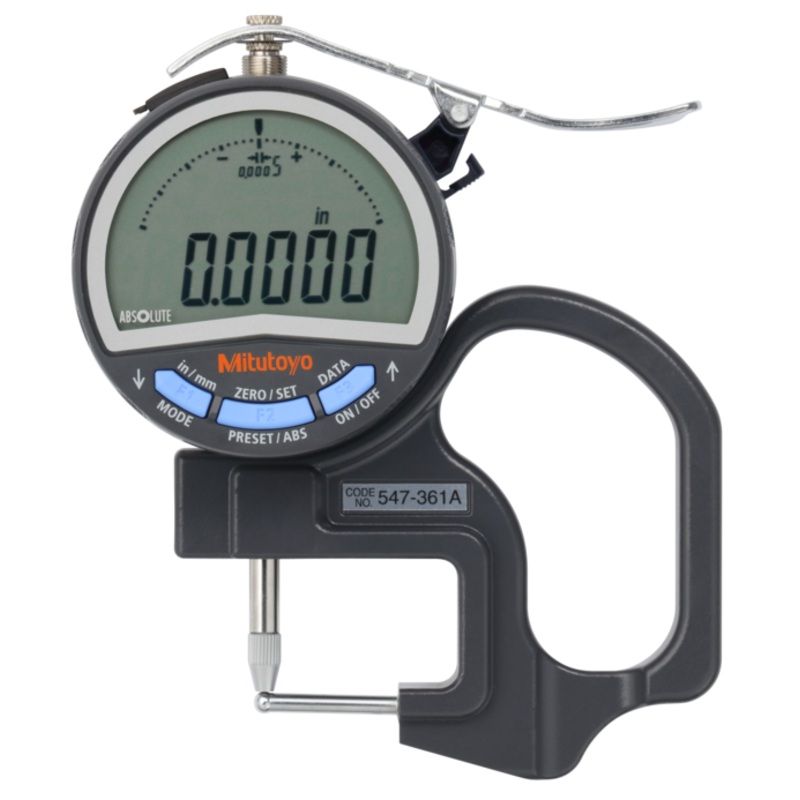 Digital Thickness Gauge, Pipe Gauge Inch/Metric, 0-0,4, 0,0005 547-361A