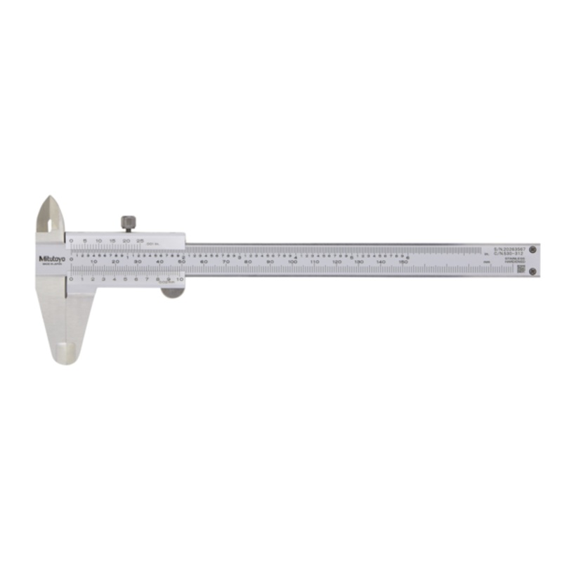 Mitutoyo Vernier Caliper 0-150mm/0-6, 0,02mm, Metric/Inch 530-312