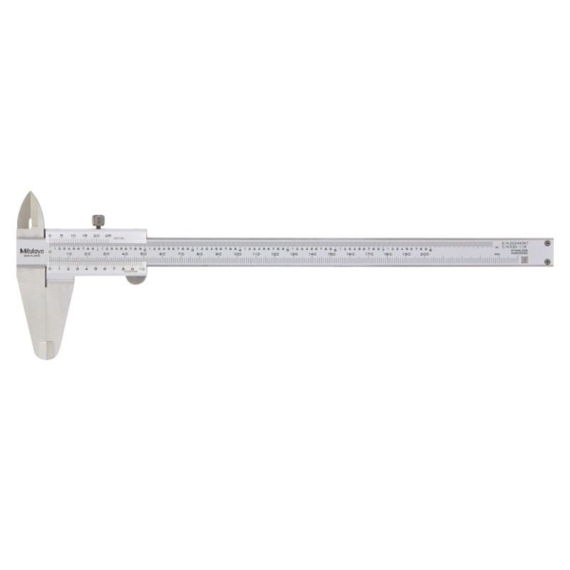 Mitutoyo Vernier Caliper 0-200mm/0-8, 0,02mm, Metric/Inch 530-118