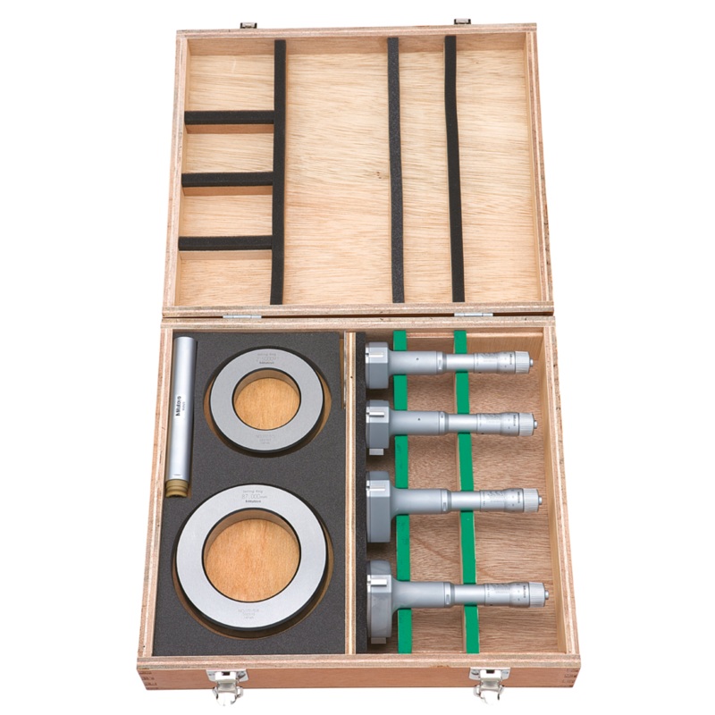 Mitutoyo 2-Point Internal Micrometer Holtest Set 50-100mm (4 pcs.) 368-993