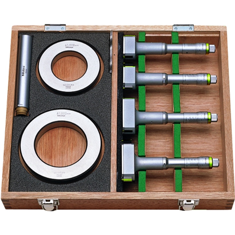 Mitutoyo 3-Point Internal Micrometer Holtest Set 50-100mm (4 pcs.) 368-914