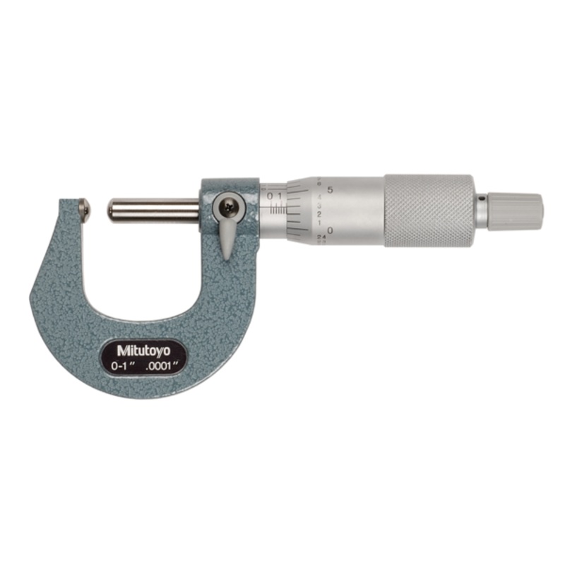 Tube Micrometer, Spherical Anvil/Spindle 0-1 115-253