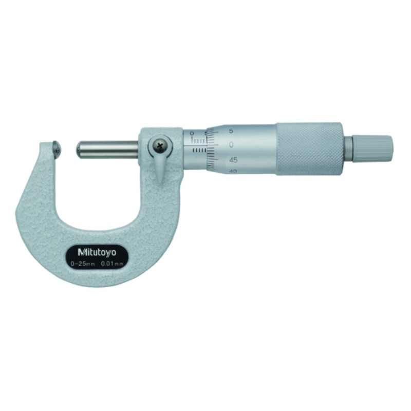 Tube Micrometer, Spherical Anvil/Spindle 0-25mm 115-215