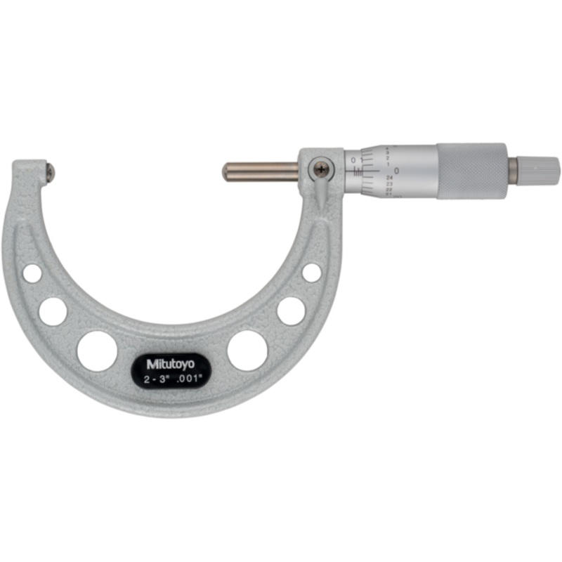Tube Micrometer, Spherical Anvil/Spindle 2-3 115-243
