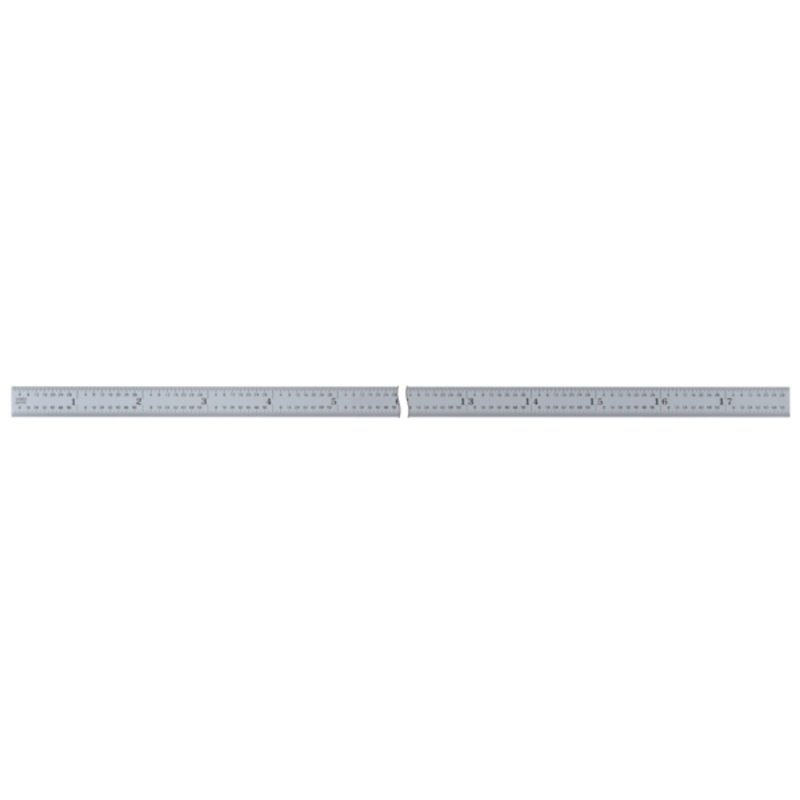 Steel Rule, Fully-Flexible Rule 450mm/18, Metric/Inch 182-245