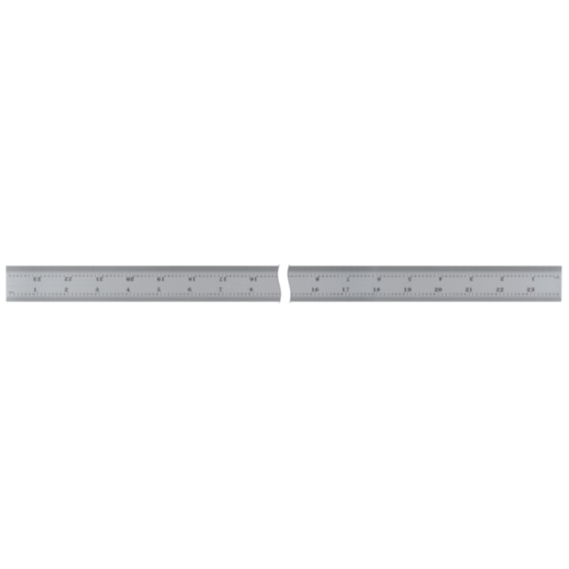 Steel Rule, Wide Rigid Rule 600mm/24, Metric/Inch 182-165