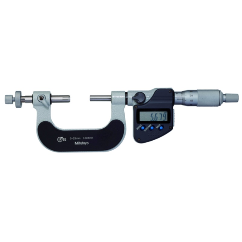 Mitutoyo Digital Gear Tooth Micrometer IP65 Inch/Metric, 1-2 324-352-30
