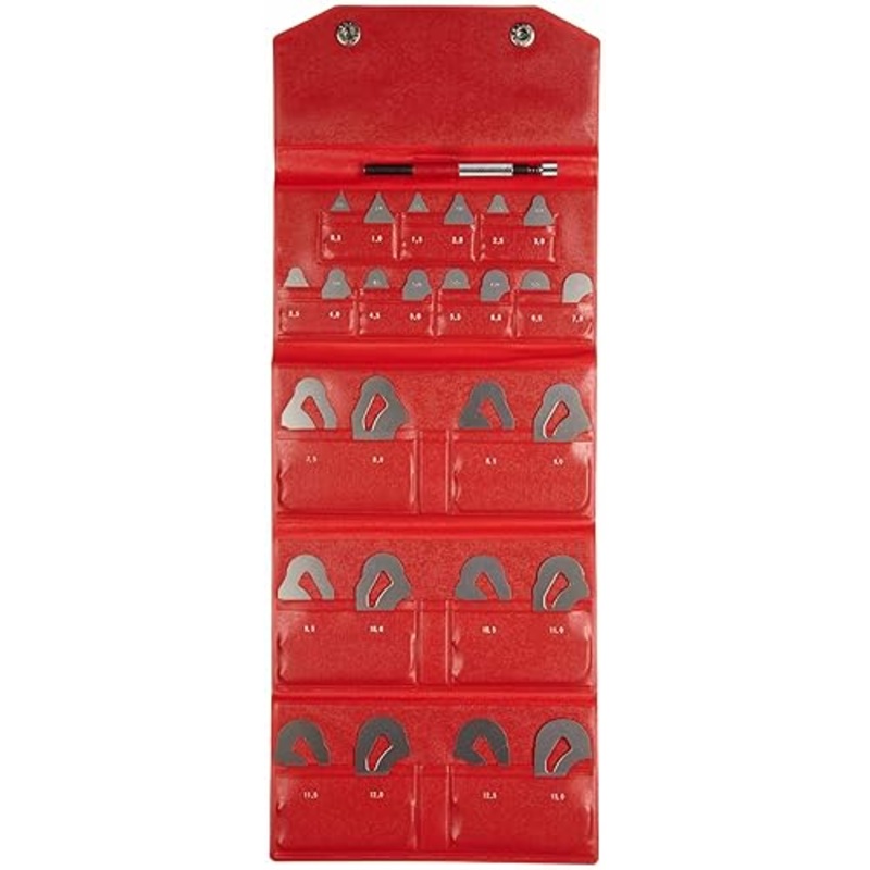 Radius Gauge 0,5-13mm, 26 Pairs 186-902