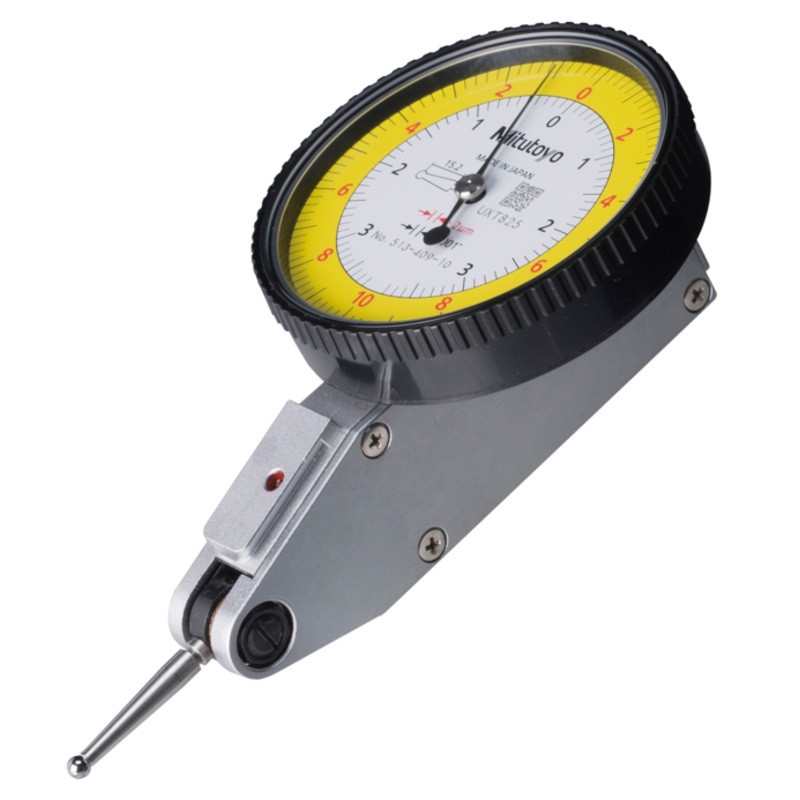 Dial Test Indicator, Horizontal Type 0.2mm/0.0075, 0.002mm/0.0001, 8mm Stem 513-409-10E