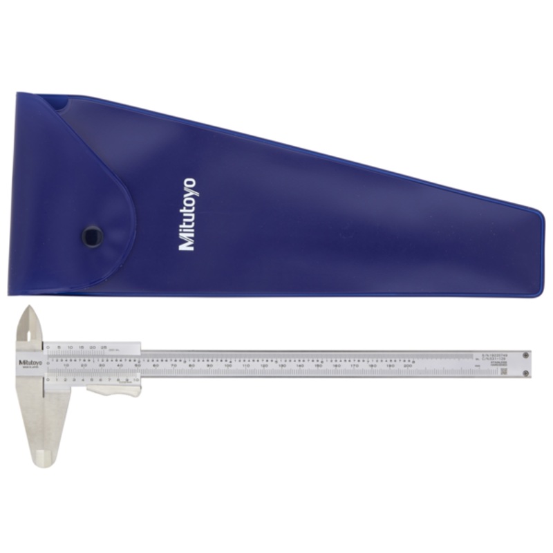 Mitutoyo Vernier Caliper with Thumb Clamp 0-200mm/0-8, 0,02mm/.001, Metric/Inch 531-129