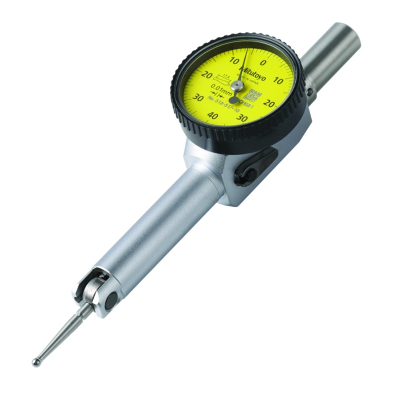 Dial Test Indicator, Pocket Type 0.8mm, 0.01mm, D=8 mm Stem 513-517-10E
