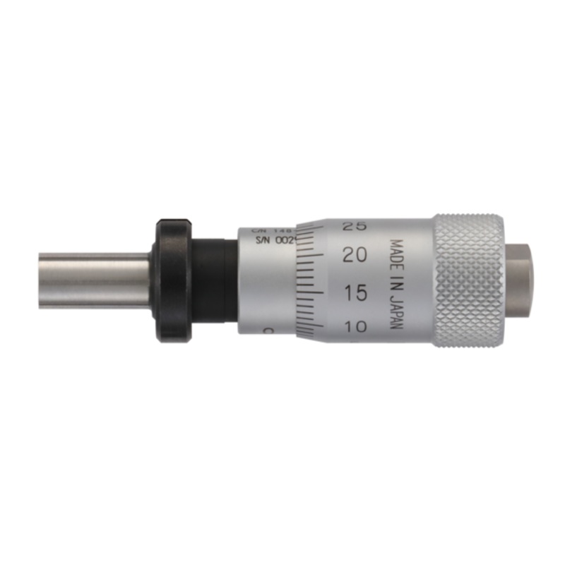 Micrometer Head, Short Thimble Type 0-13mm, 0,01mm, Flat, with Clamp Nut 148-308-10