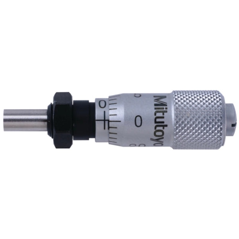 Micrometer Head, Ultra Small Type 0-0.25, 0.001, Flat, with Clamp Nut 148-204-10