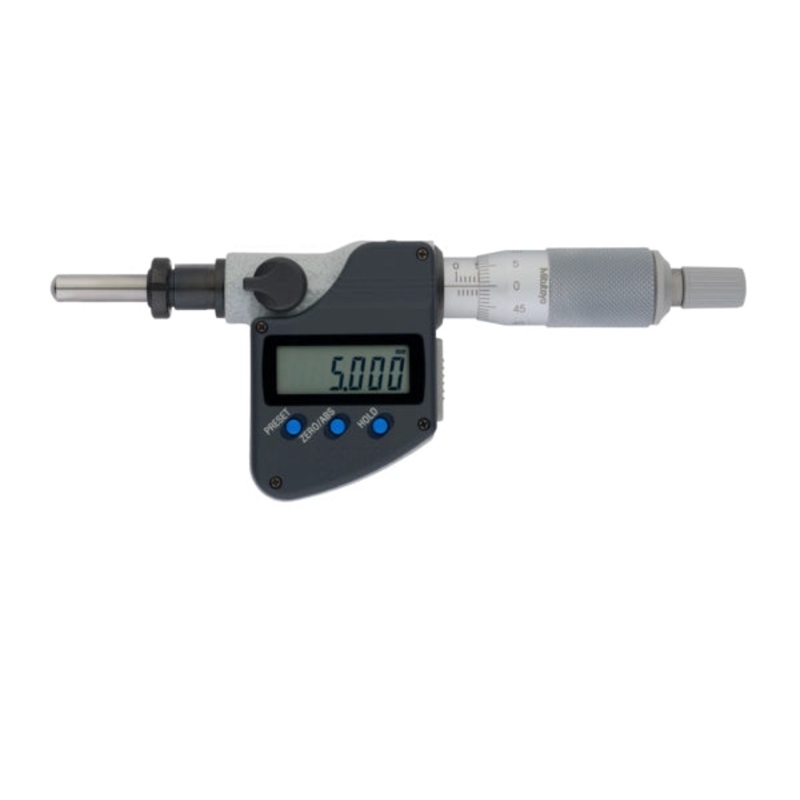Mitutoyo Digital Micrometer Head 0-25mm, SR4 Spi., Clamp Nut, 10mm Stem 350-254-30