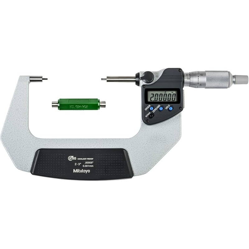 Mitutoyo Digital Spline Micrometer IP65 Inch/Metric, 50-75mm/2-3, 2mm Measuring Face 331-363-30