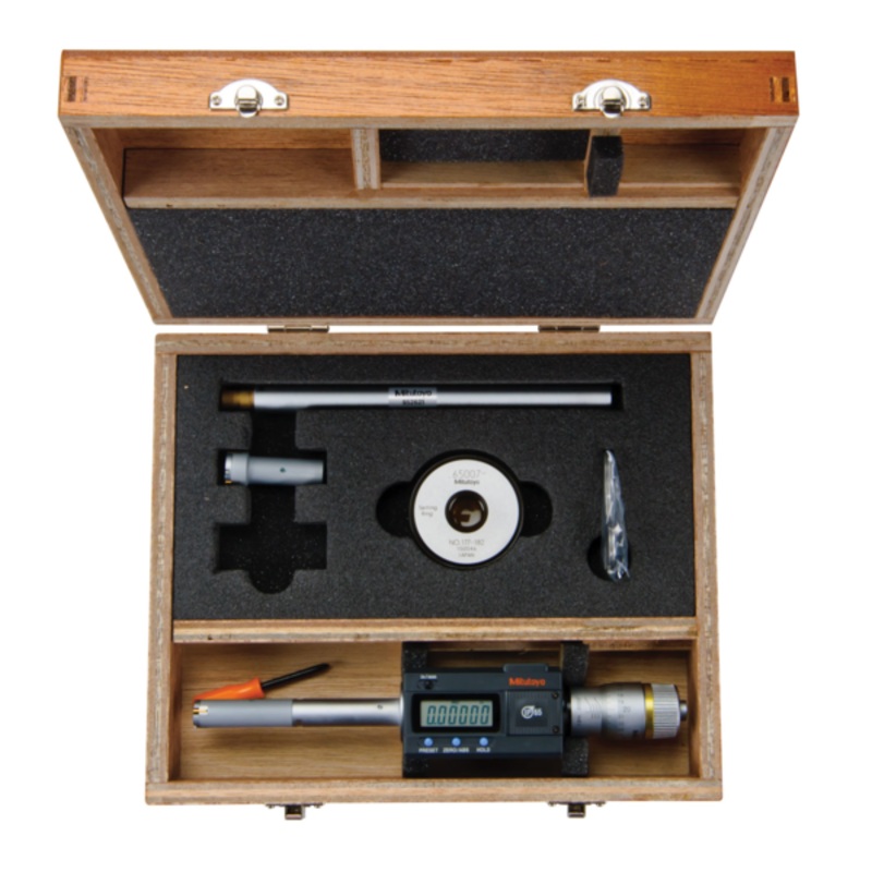 Mitutoyo Digital 3-Point Internal Micrometer Set 0,5-0,8, Interchange. Head IP65, 468-977