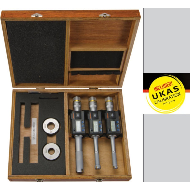 Mitutoyo Digital 3-Point Internal Micrometer Set 0,5-1, Complete Unit, IP65, 468-987 with free UKAS Certificate