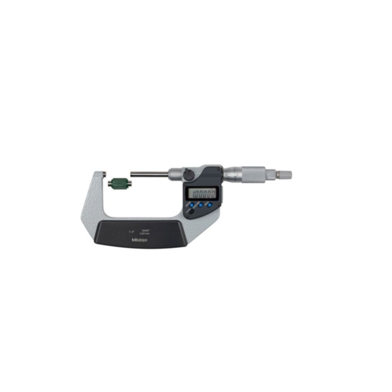Mitutoyo Digital Micrometer, Non Rotating Spindle Inch/Metric, 1-2 406-351-30