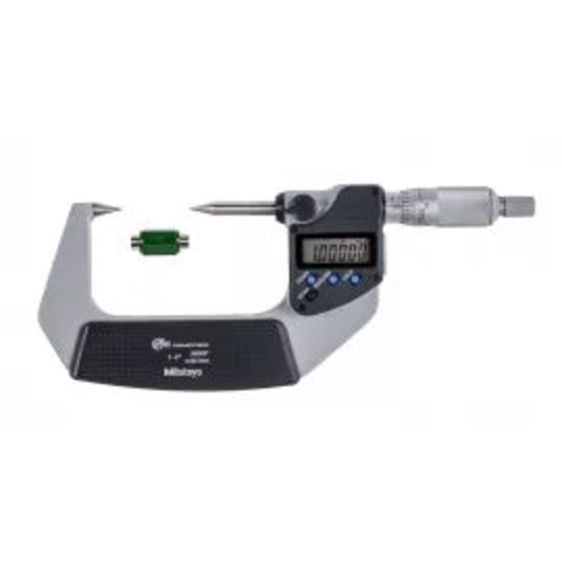Mitutoyo Digital Point Micrometer IP65 Inch/Metric, 50-75mm/2-3, 30 Tip 342-363-30