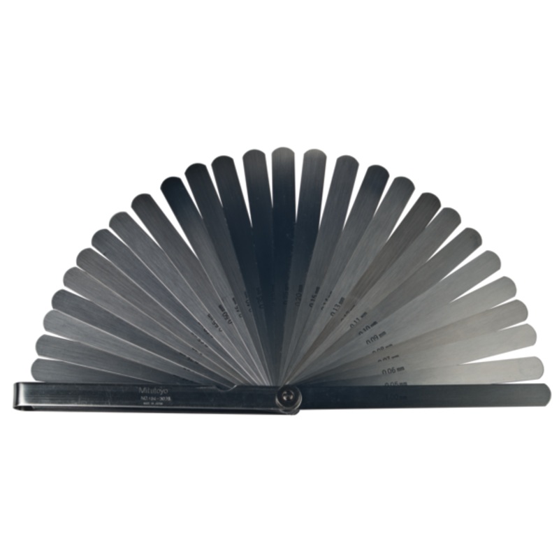 Thickness/Feeler Gauge 0,05-1mm, 28 Leaves, 150mm Blade 184-303S