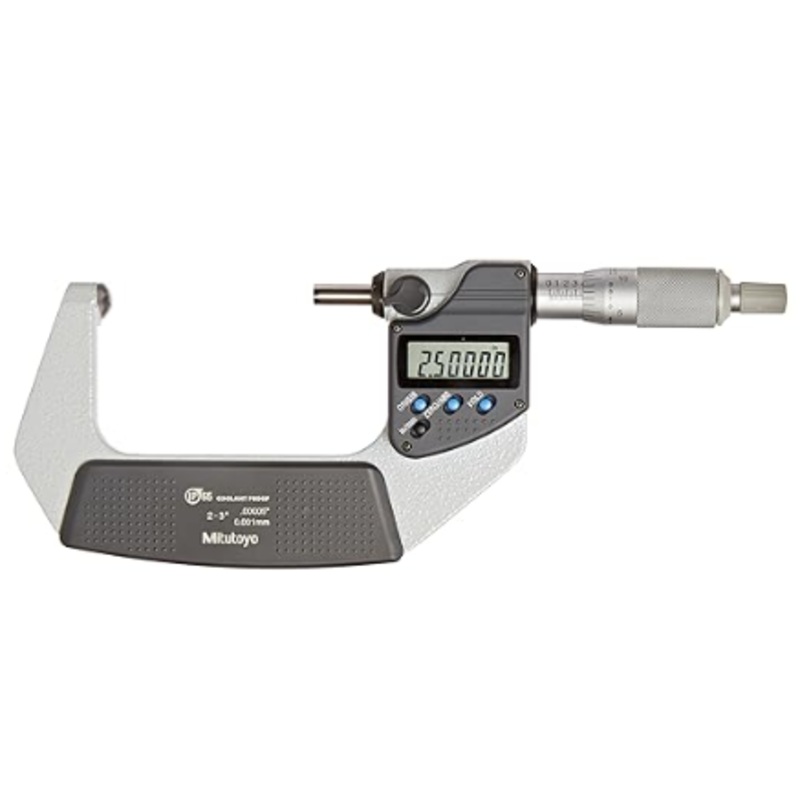 Mitutoyo Digital Tube Micrometer, Spherical Anvil Inch/Metric,50-75mm/ 2-3, IP65 395-353-30